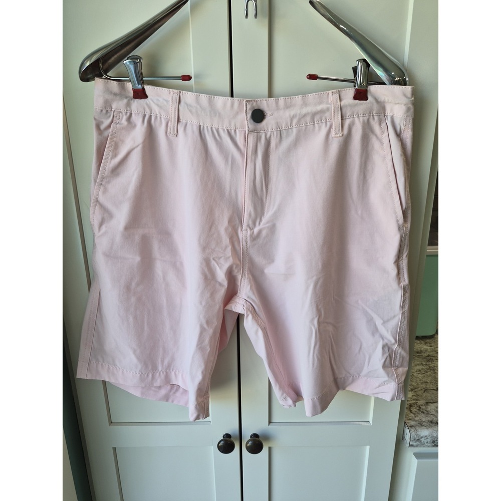 Hudson & Barrow NYC Shorts Mens 32 Chino Twill Pink Blush 5 Pocket Comfort